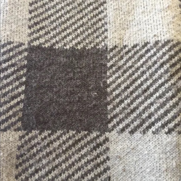 Dockers Men Crew Neck Sweater Check Houndstooth Print Med Grey Taupe - Picture 13 of 15